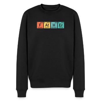 Father element - Pull Premium bio Homme - noir - Devant - Nico (187cm)
