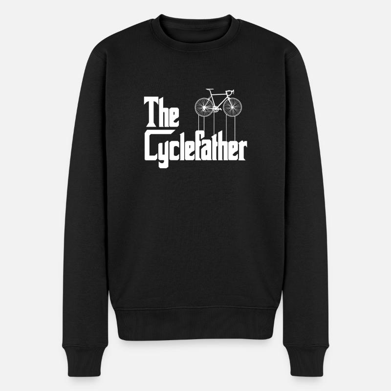 The Cyclefather Cycling Cyclist - Männer Premium Bio Pullover - Schwarz