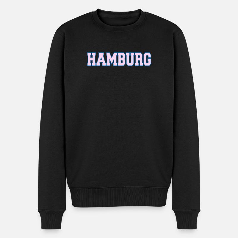 Lettrage Hambourg - Pull Premium bio Homme - noir