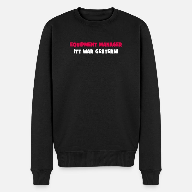 Equipment Manager - Männer Premium Bio Pullover - Schwarz