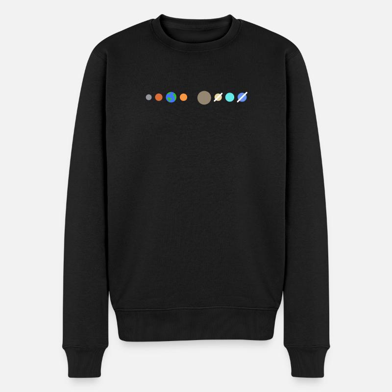 Solar system planets - Men's Premium Organic Jumper - black