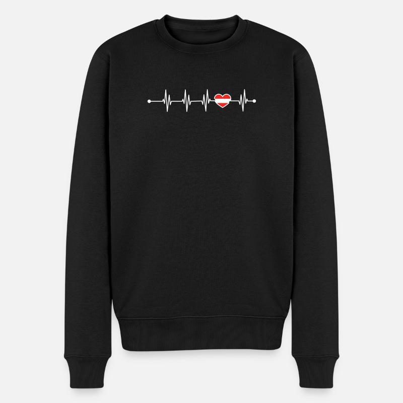 Bitte geben Sie Designdetails an - Männer Premium Bio Pullover - Schwarz