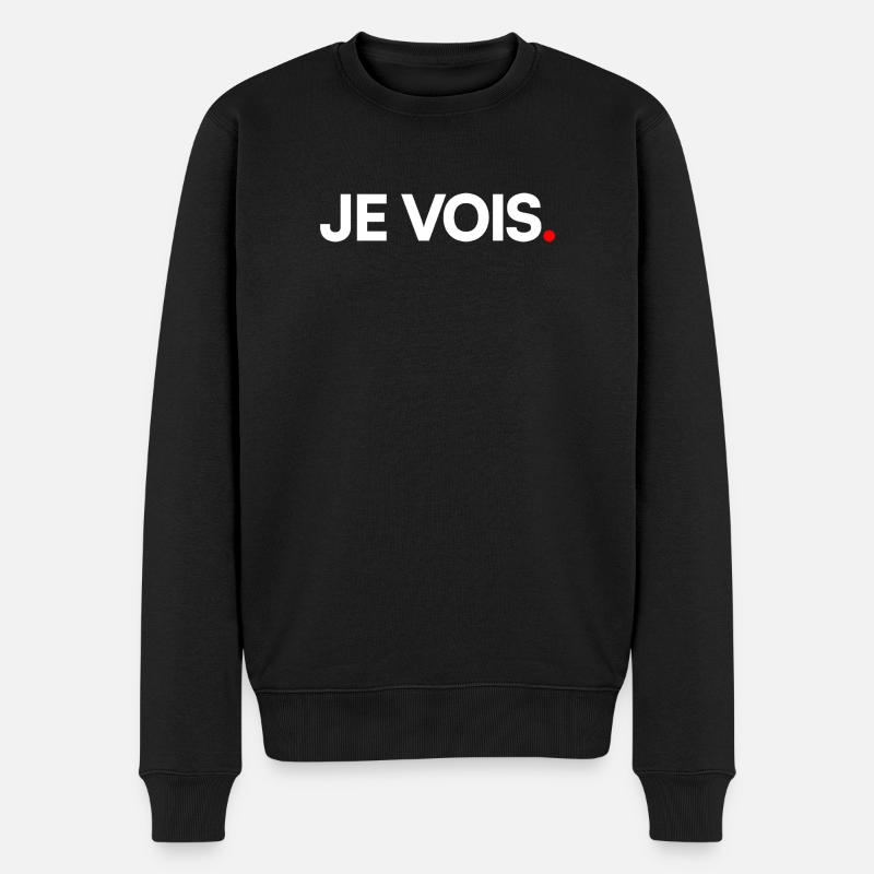 Je vois - Pull Premium bio Homme - noir