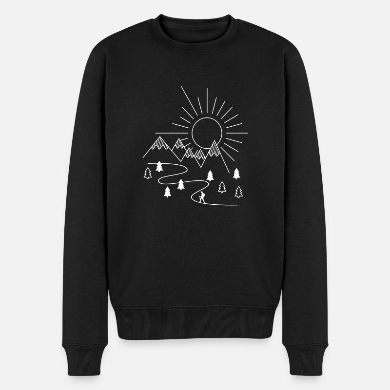 Randonner - Pull Premium bio Homme - noir