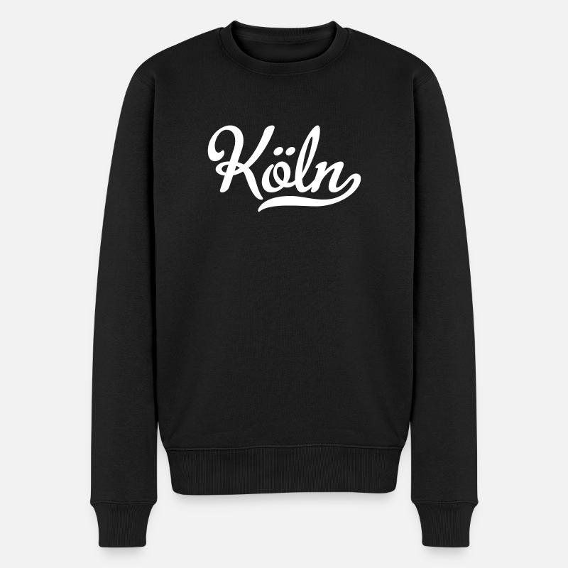 köln - Männer Premium Bio Pullover - Schwarz