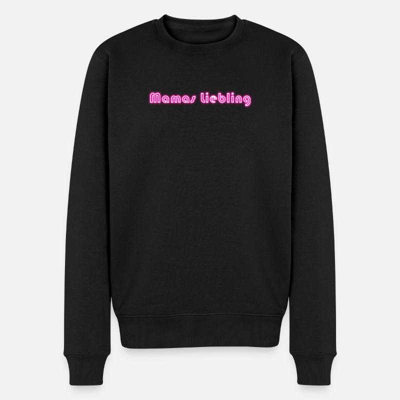 Mamas Liebling - Männer Premium Bio Pullover - Schwarz