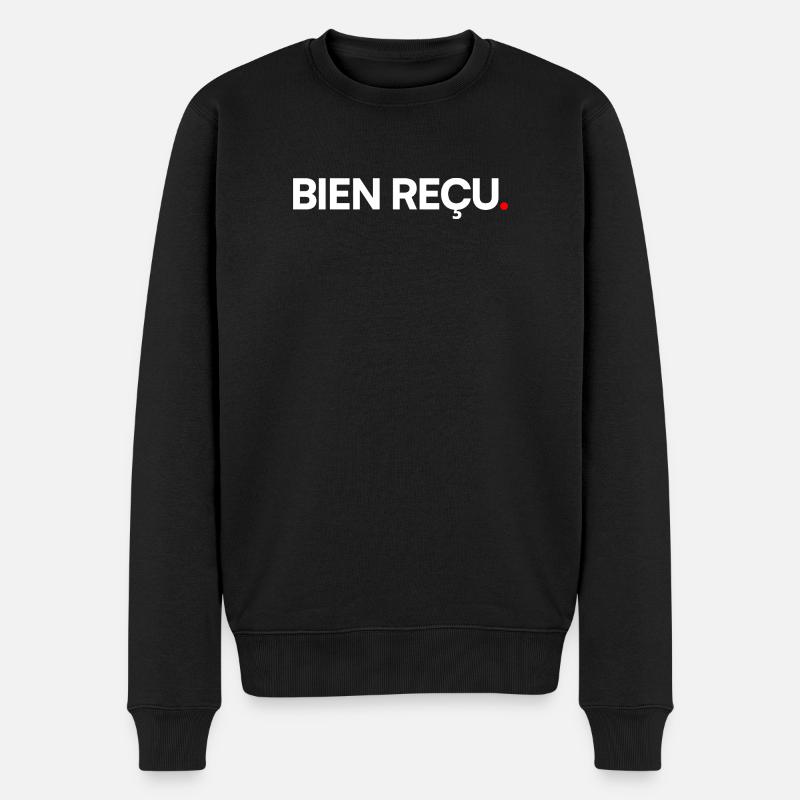 Bien reçu - Pull Premium bio Homme - noir