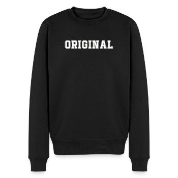 Original - Men's Premium Organic Jumper - black - Front - Nico (187cm)