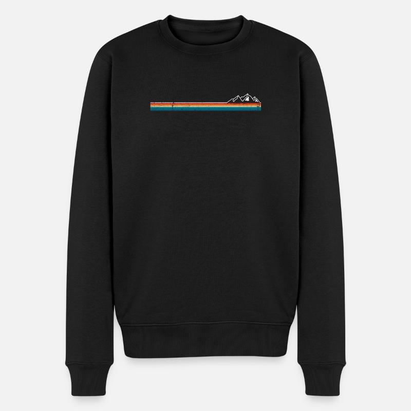 Warten auf Designeingabe - Männer Premium Bio Pullover - Schwarz