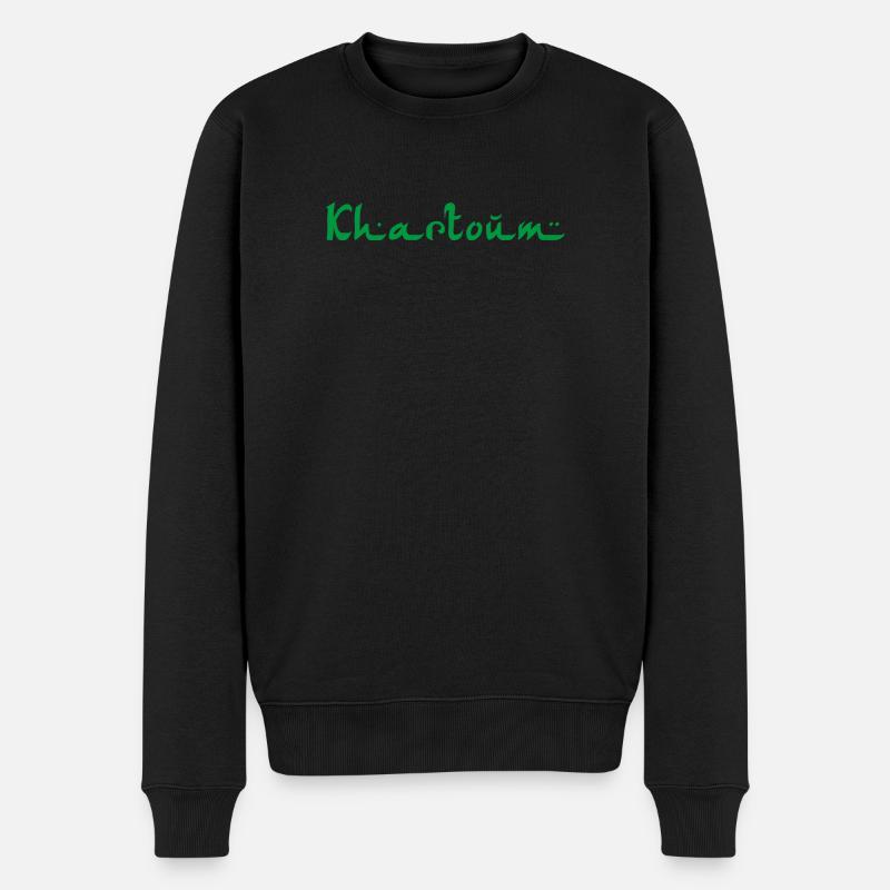 Khartoum Sudan - Männer Premium Bio Pullover - Schwarz