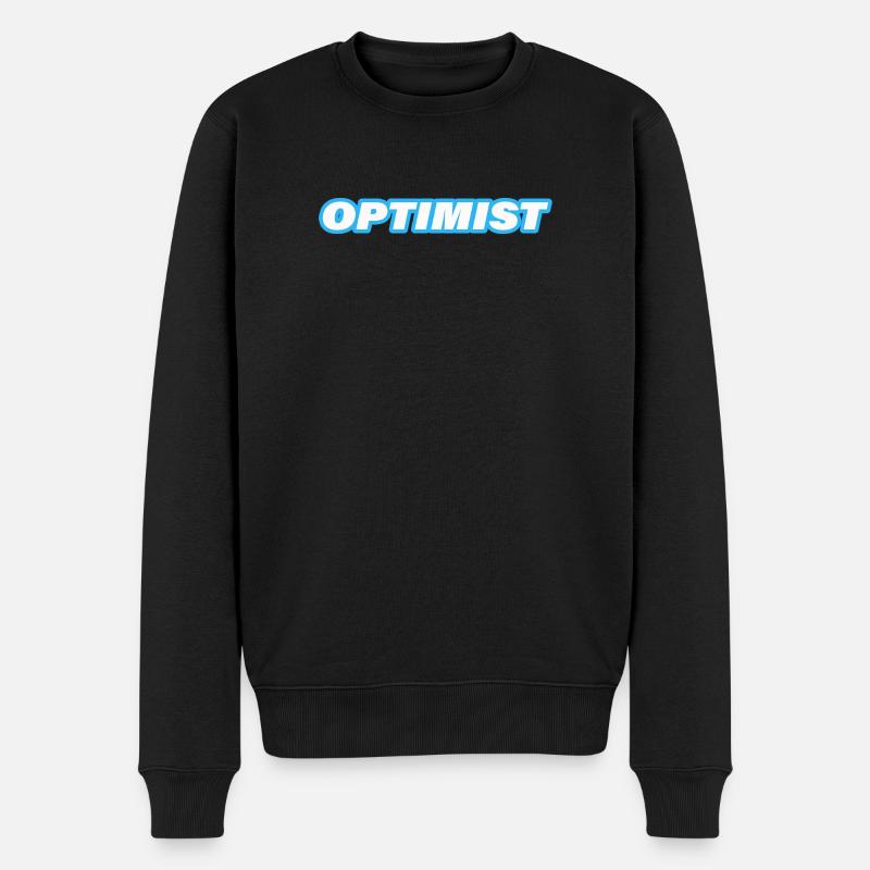optimiste - Pull Premium bio Homme - noir