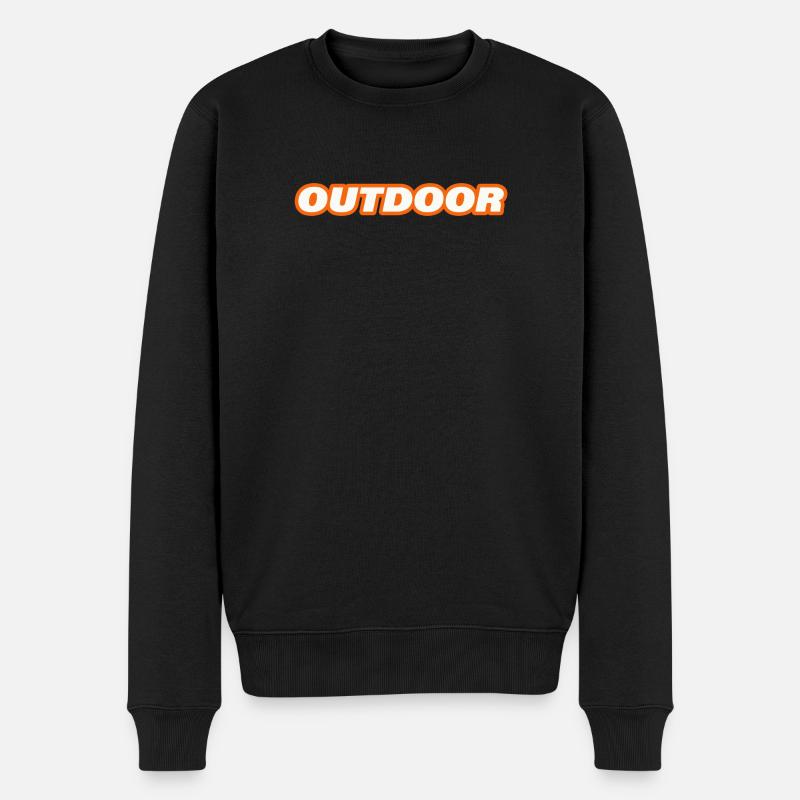 OUTDOOR - Männer Premium Bio Pullover - Schwarz