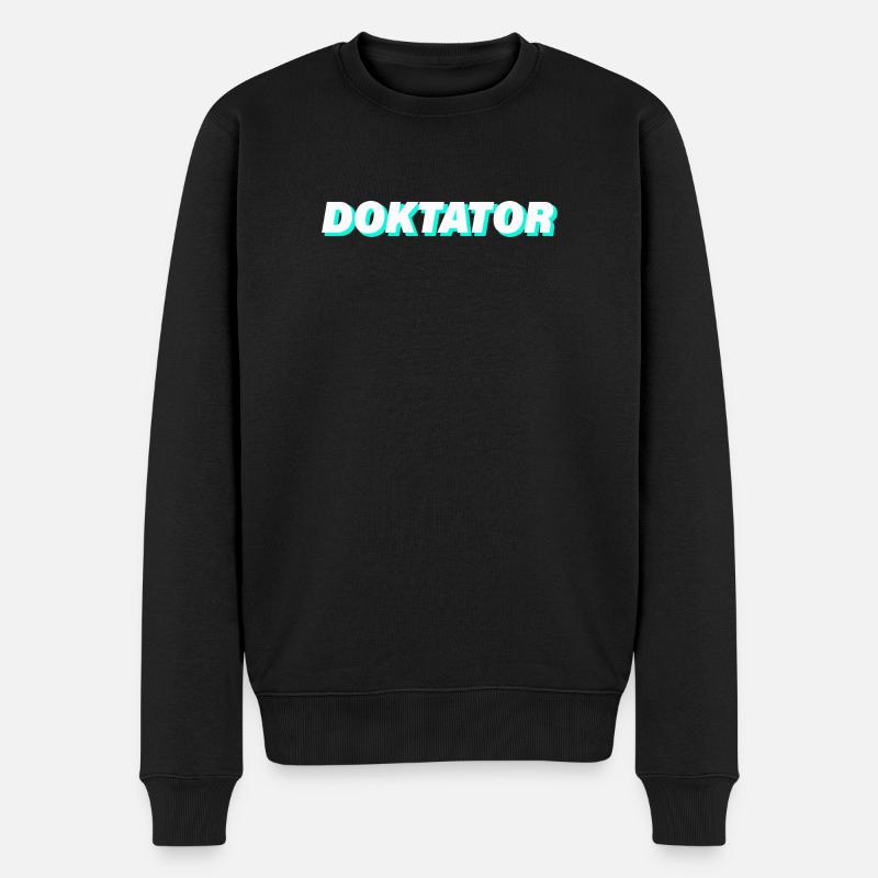 DOKTATOR - Männer Premium Bio Pullover - Schwarz