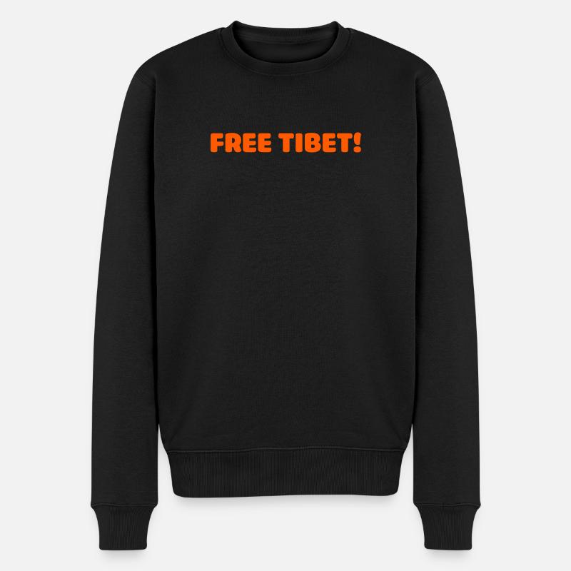 free tibet - Pull Premium bio Homme - noir