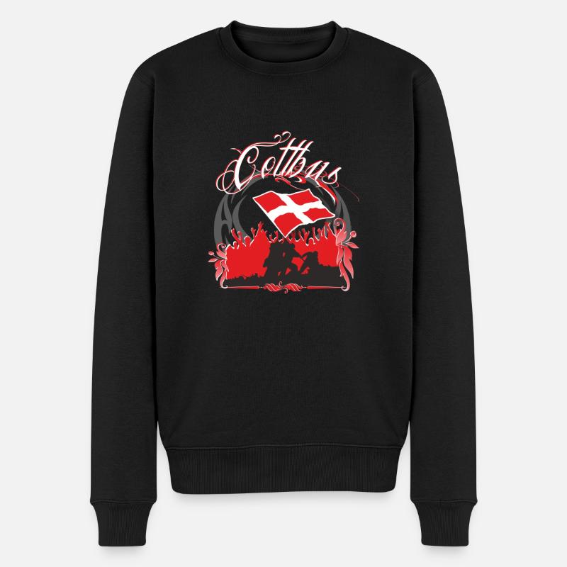 cottbus - Männer Premium Bio Pullover - Schwarz