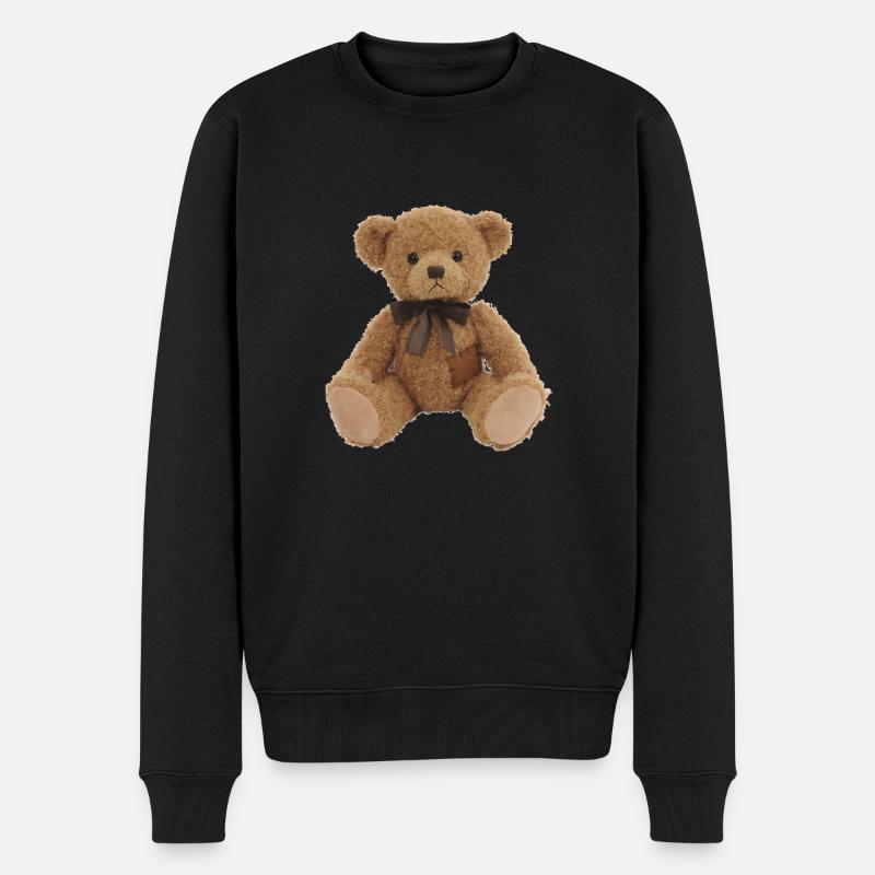 Teddybär 01 - Männer Premium Bio Pullover - Schwarz