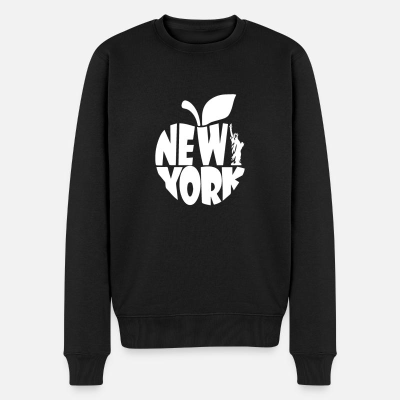 Accro à New York - Pull Premium bio Homme - noir
