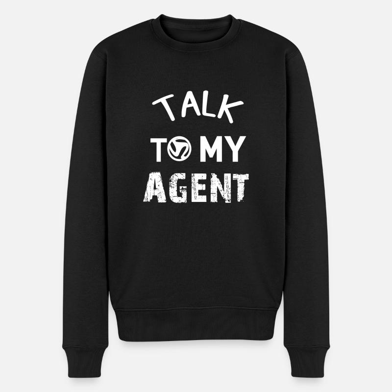 Talk to my agent - Pull Premium bio Homme - noir