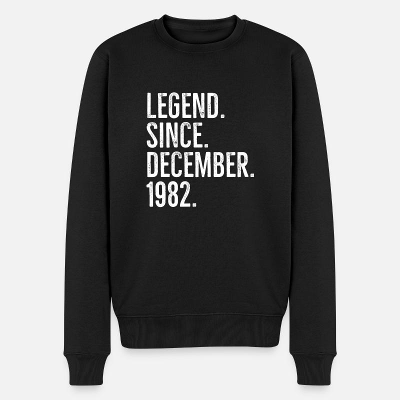 Légende depuis décembre 1982 - Pull Premium bio Homme - noir