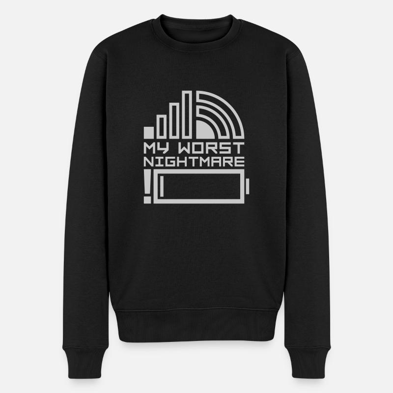 Logos mon pire cauchemar - Pull Premium bio Homme - noir