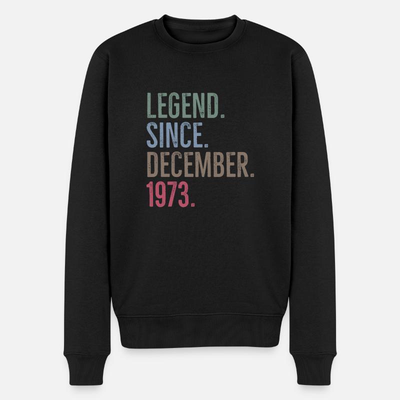 Légende depuis décembre 1973 - Pull Premium bio Homme - noir