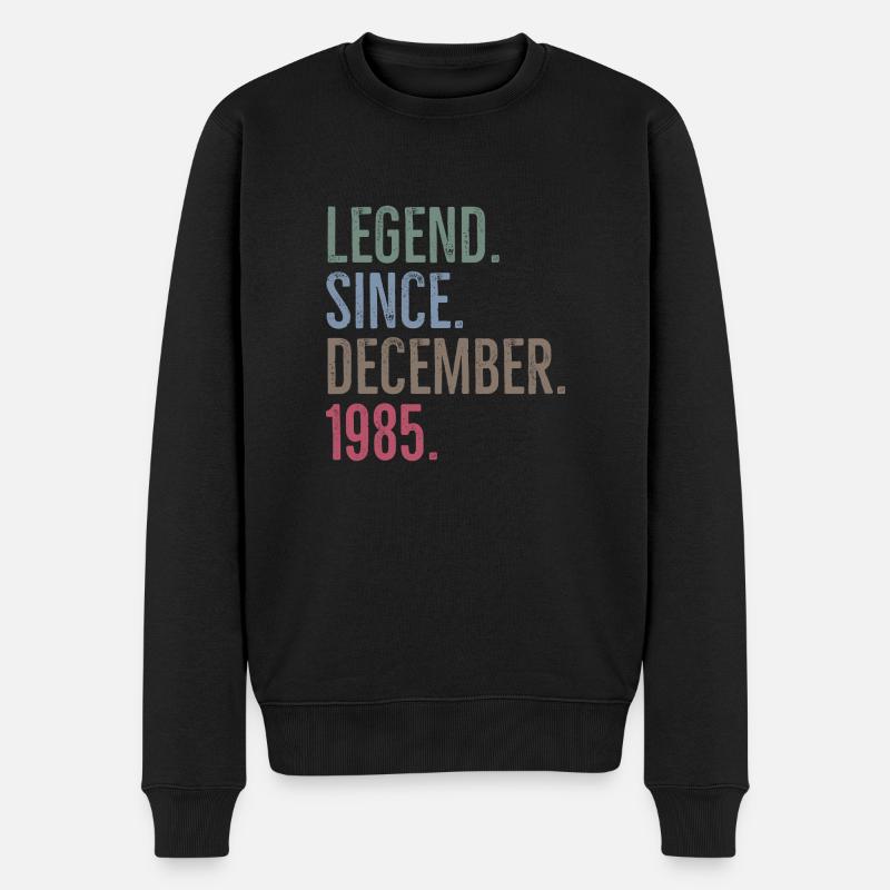 Légende depuis décembre 1985 - Pull Premium bio Homme - noir