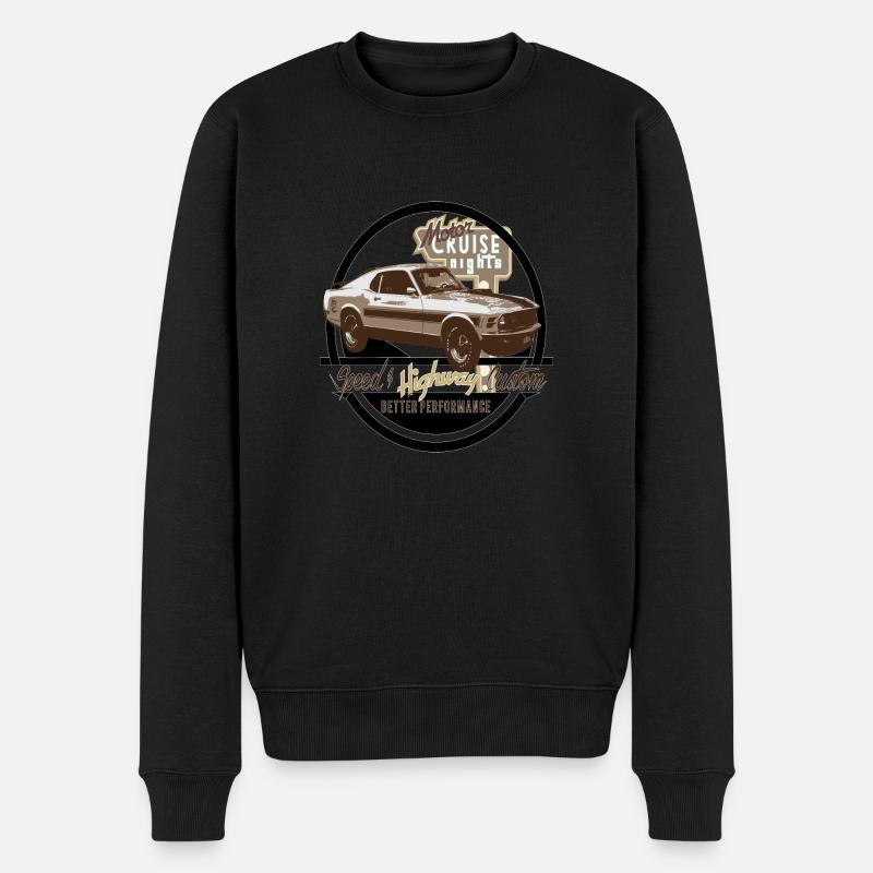 Car - Speed Custom - Männer Premium Bio Pullover - Schwarz
