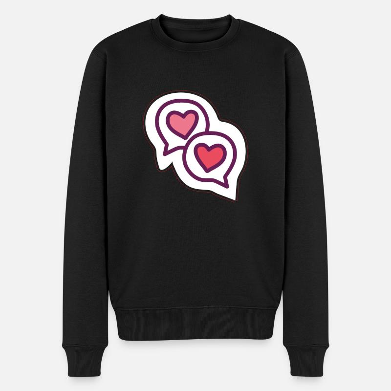 Bavarder - Pull Premium bio Homme - noir