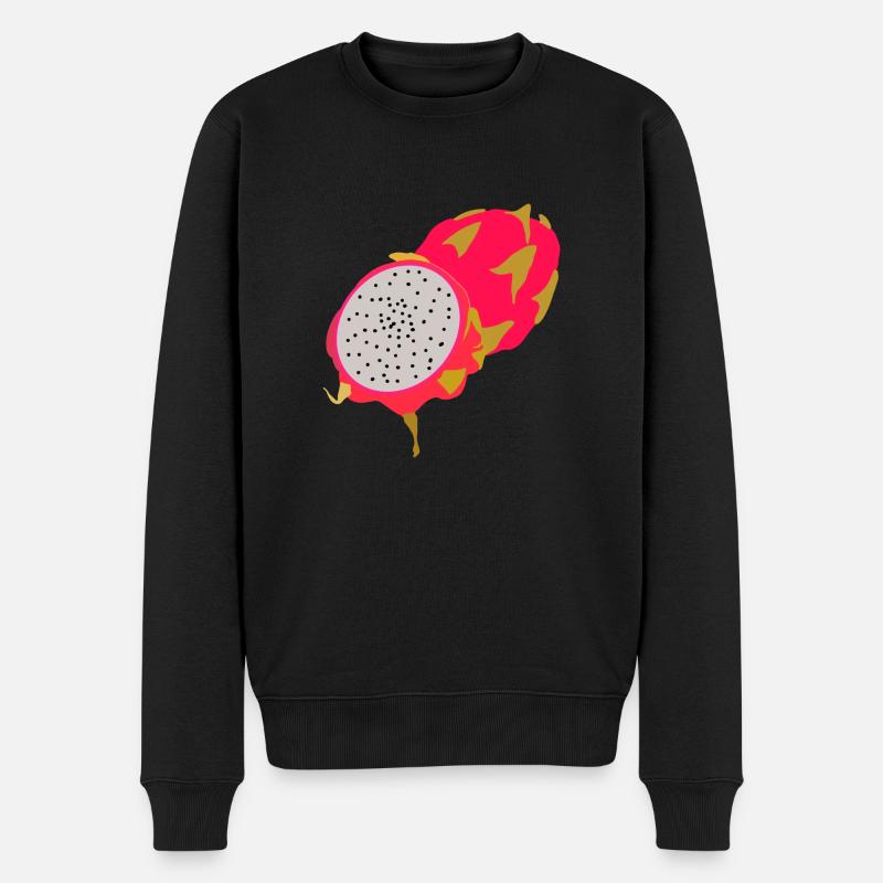 Drachenfrucht - Männer Premium Bio Pullover - Schwarz