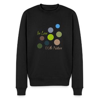 Toutes les couleurs - amoureux de la nature - Pull Premium bio Homme - noir - Devant - Nico (187cm)