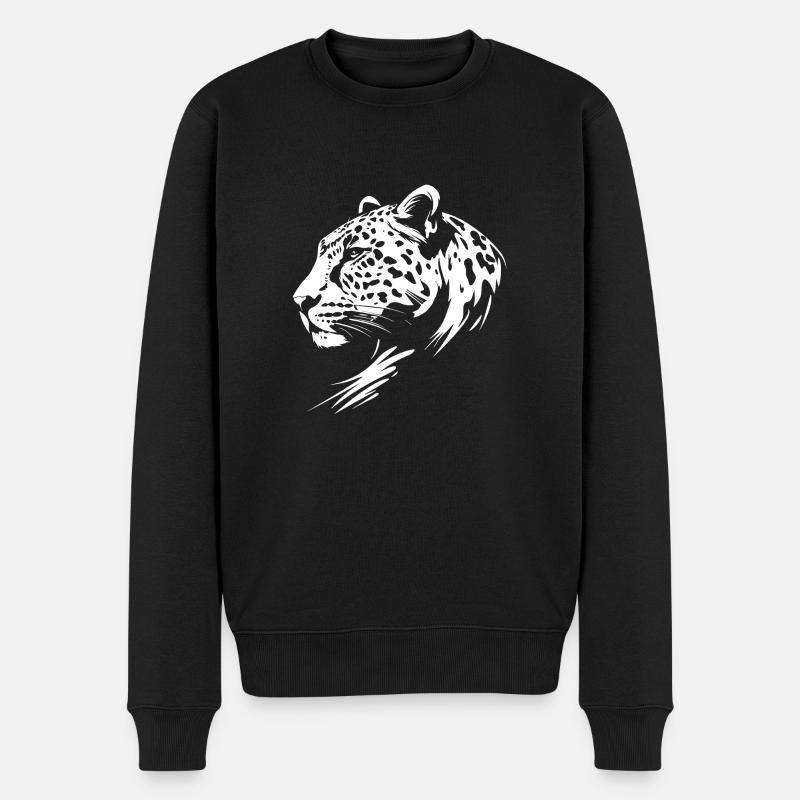 Léopard - Pull Premium bio Homme - noir