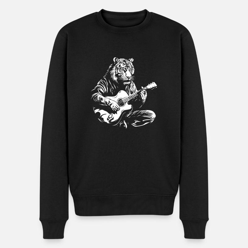 Tiger Guitar Music - Pull Premium bio Homme - noir