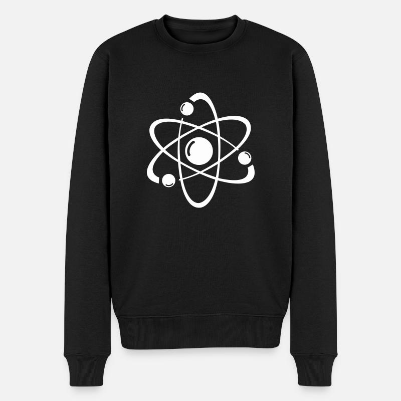 atom - Men's Premium Organic Jumper - black
