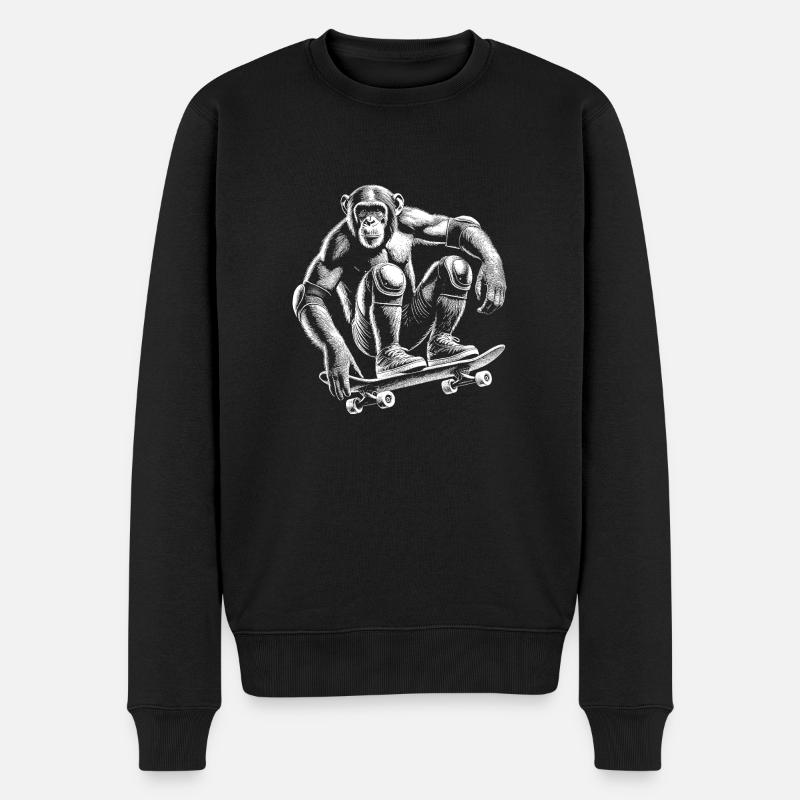 Skateboard - Pull Premium bio Homme - noir