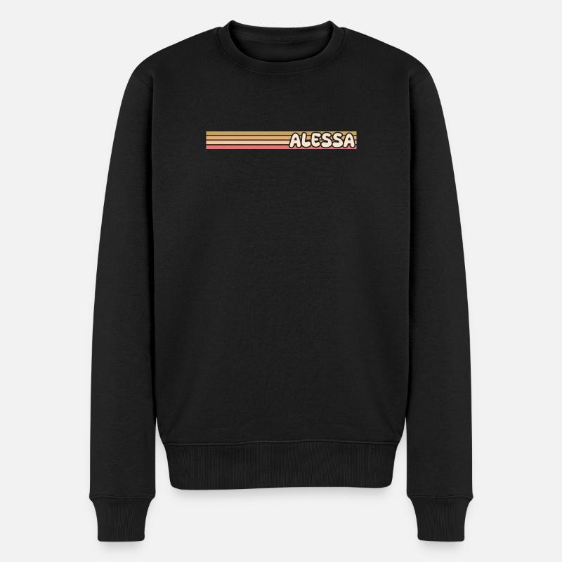 Alessa comme prénom masculin - Pull Premium bio Homme - noir
