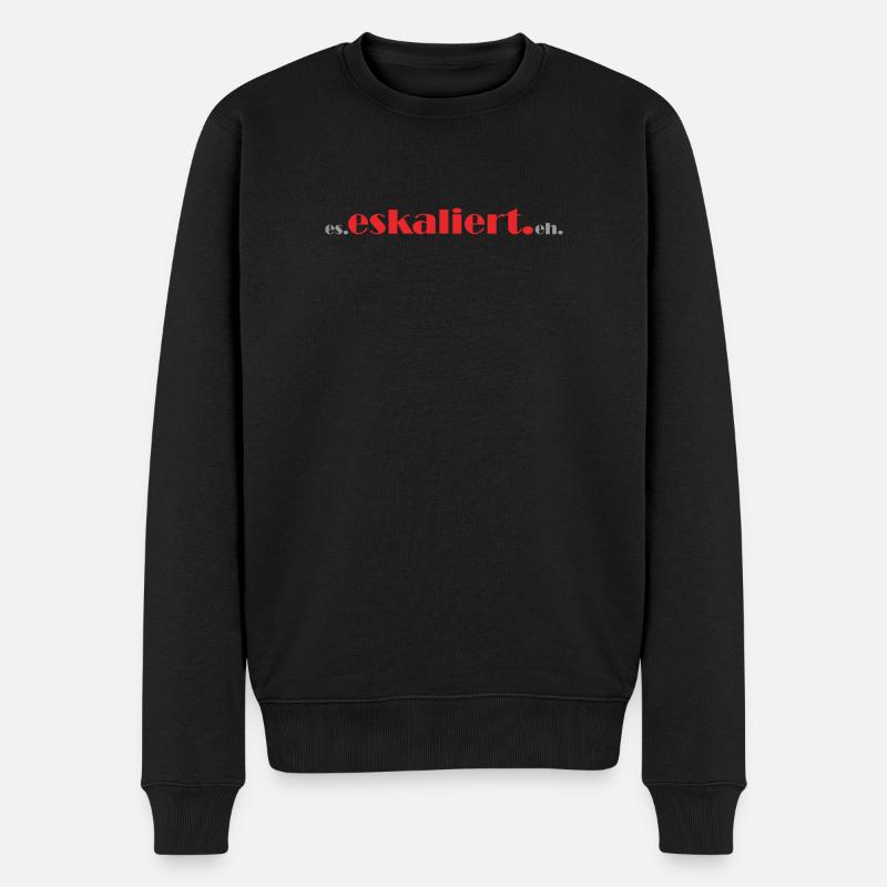 il. Escalade. de toute façon. - Pull Premium bio Homme - noir