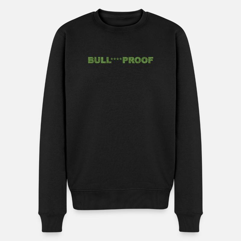Bull****proof - Pull Premium bio Homme - noir
