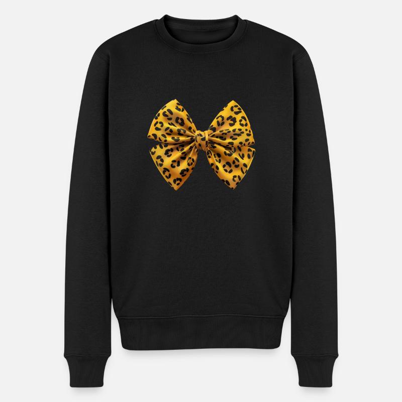 T-shirt chic à nœud léopard - Pull Premium bio Homme - noir