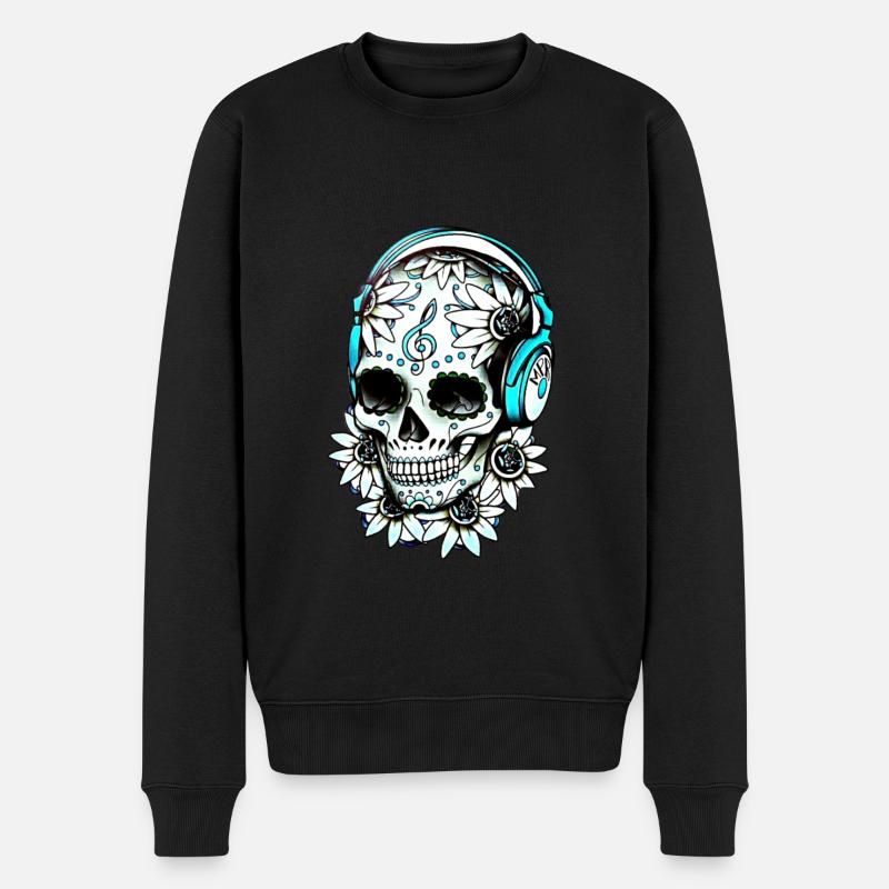 Crâne De Musique - Pull Premium bio Homme - noir