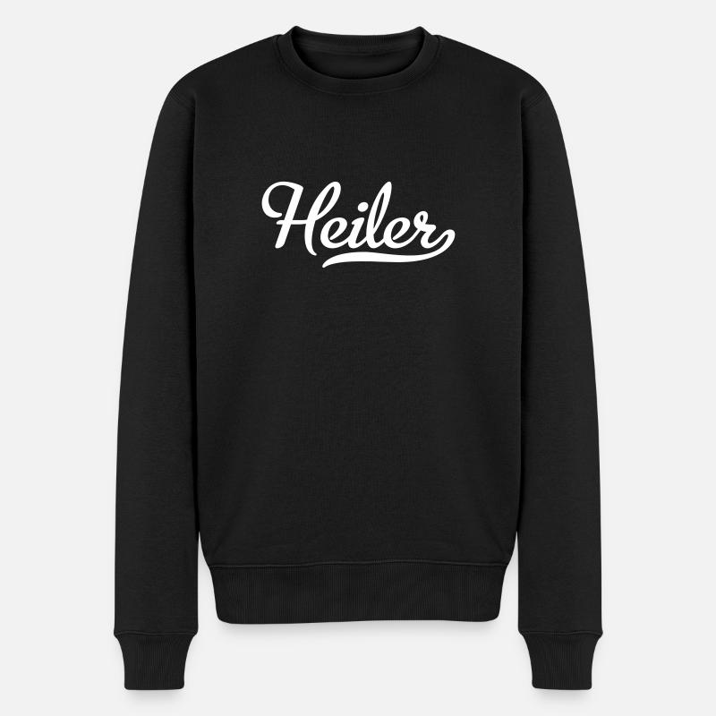 Heiler - Männer Premium Bio Pullover - Schwarz