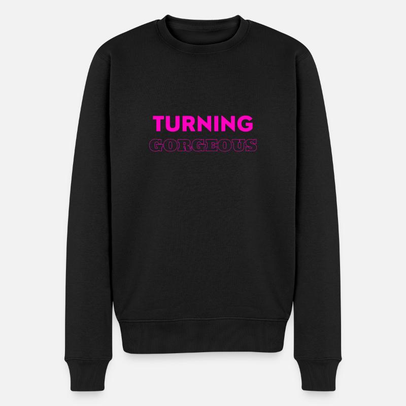 Turning gorgeous - Männer Premium Bio Pullover - Schwarz