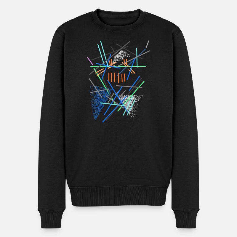 Structure architecturale - Abstrait - Pull Premium bio Homme - noir