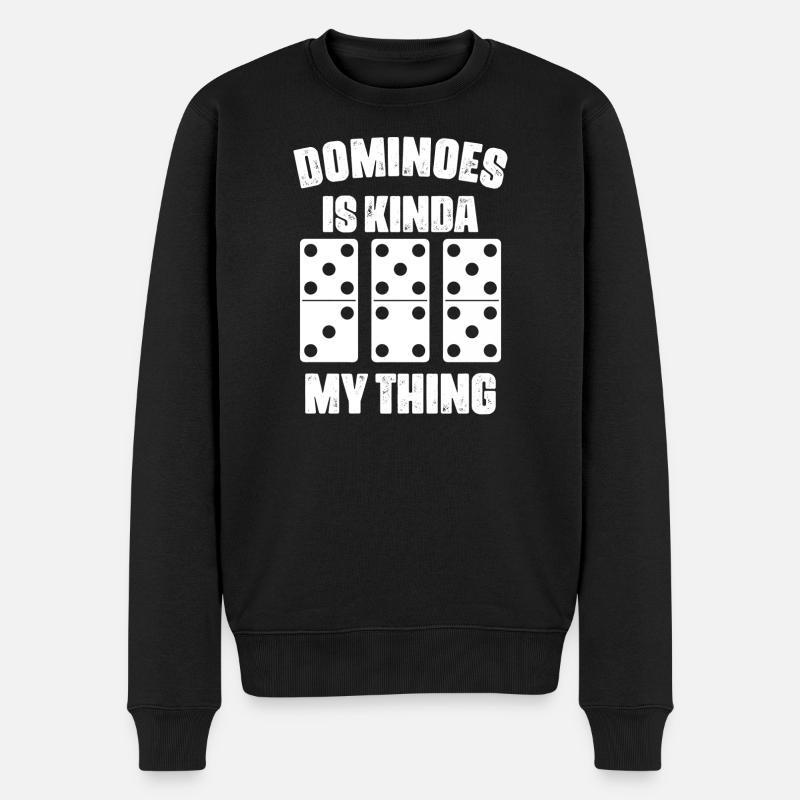 Conception de jeux Domino - Pull Premium bio Homme - noir