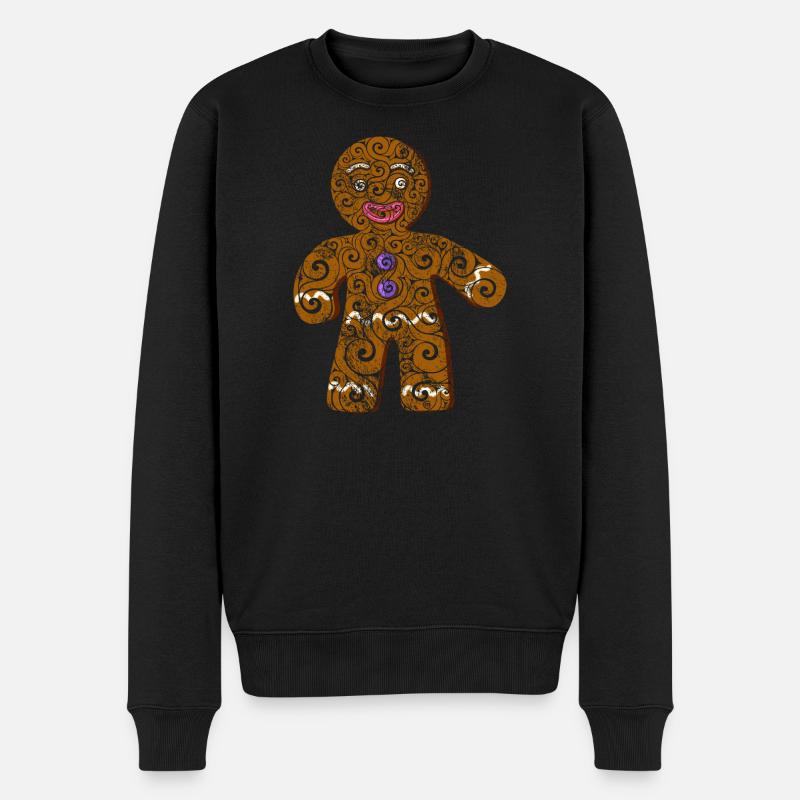 Keks - Männer Premium Bio Pullover - Schwarz