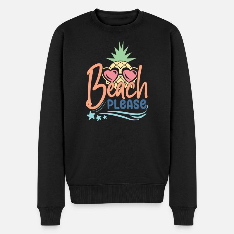 Plage s’il vous plaît - Pull Premium bio Homme - noir