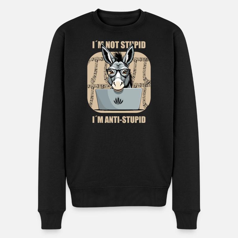Cul de nerd intelligent - Pull Premium bio Homme - noir