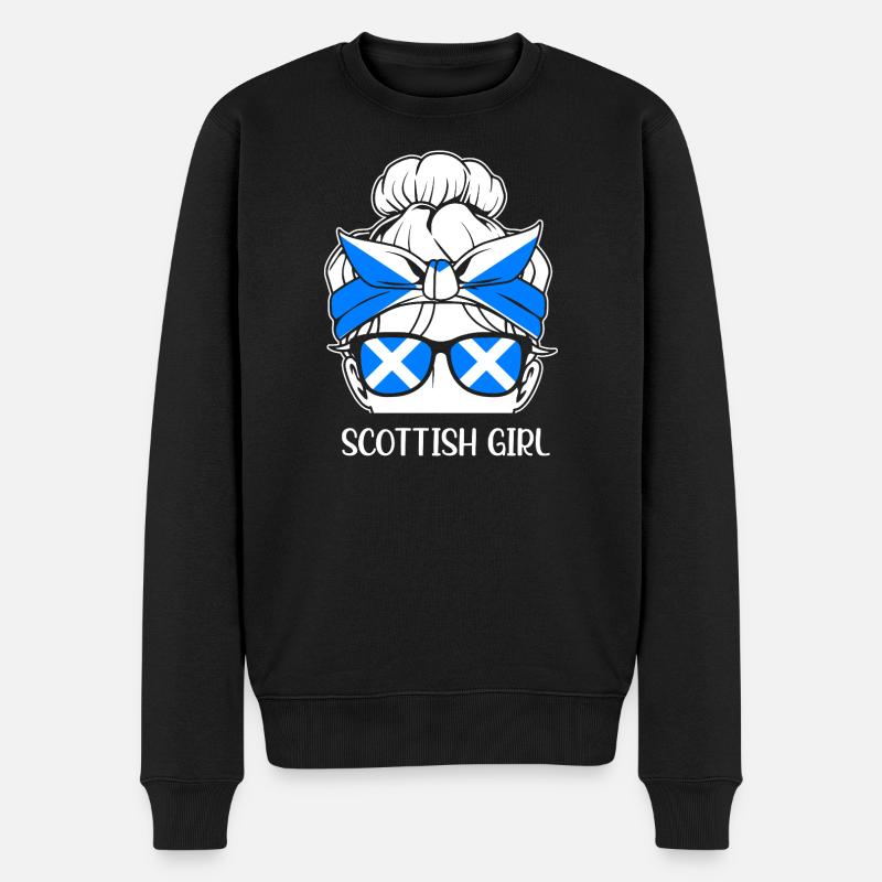 Écosse Écossais Écossais écossais - Pull Premium bio Homme - noir