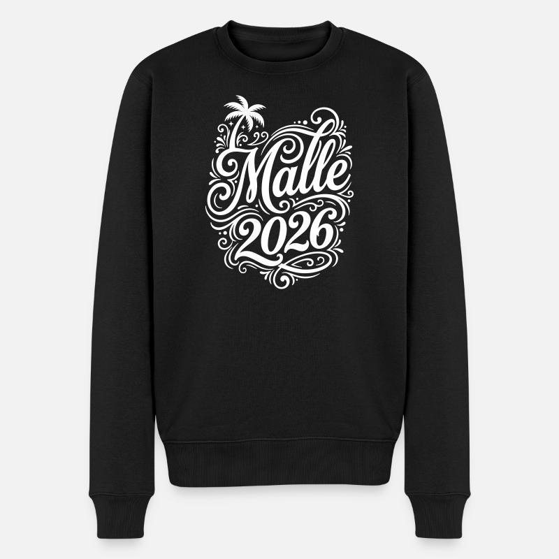 Malle 2026 Palm Tree Holiday - Pull Premium bio Homme - noir