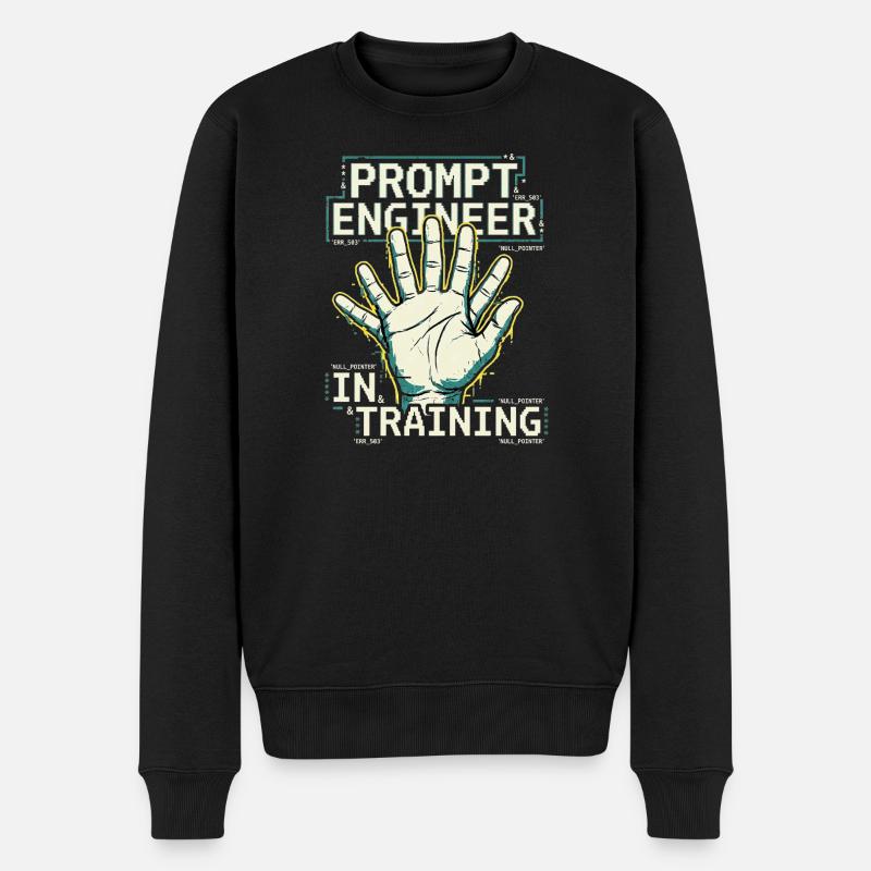 Ingénieur prompt en formation - Pull Premium bio Homme - noir