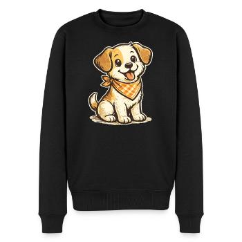 canine - Pull Premium bio Homme - noir - Devant - Nico (187cm)